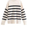 Ladies Autumn Winter Striped Knitted Loose Sweater Women Pullover Tops Long Sleeve O Neck Casual Streetwear Women Sweater Female